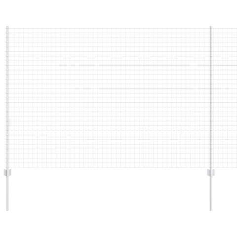 EURO PŁOT Z 10 SŁUPKAMI SREBRNY 1,6X10M STAL