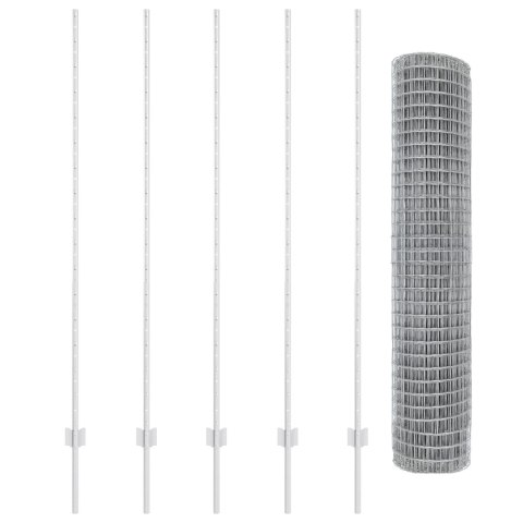 EURO PŁOT Z 10 SŁUPKAMI SREBRNY 1,6X10M STAL