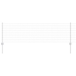 EURO PŁOT Z 5 SŁUPKAMI SREBRNY 0,6X10M STAL
