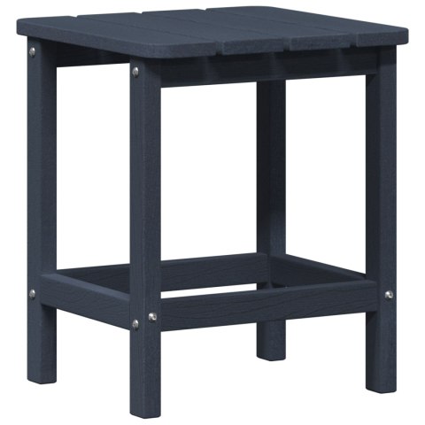 ZESTAW OGRODOWY Z 3 ELEMENTAMI GRANATOWY HDPE SKŁADANE KRZESŁO ADIRONDACK GRANATOWE 74.5X80.5X90CM HDPE STOLIK