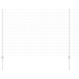 EURO FENCE Z 10 SŁUPKAMI SREBRNY 1,5X10M STAL