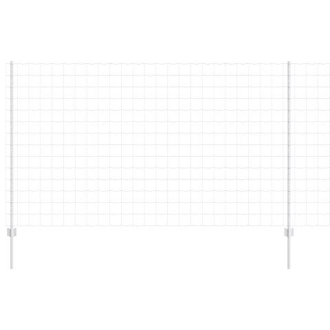 EURO PŁOT Z 10 SŁUPKAMI SREBRNY 1,4X10M STAL