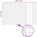 EURO PŁOT Z 10 SŁUPKAMI SREBRNY 1,6X10M STAL