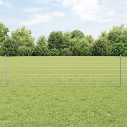 EURO PŁOT Z 11 U SŁUPKAMI SREBRNY 0,6X25M STAL