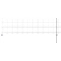 EURO PŁOT Z 11 U SŁUPKAMI SREBRNY 0,6X25M STAL