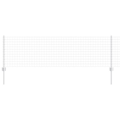 EURO PŁOT Z 11 U SŁUPKAMI SREBRNY 0,6X25M STAL