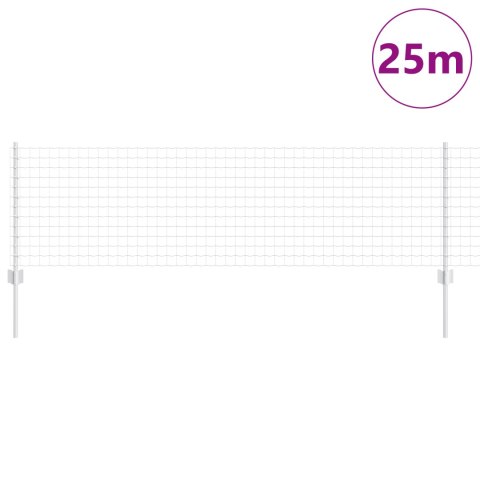 EURO PŁOT Z 11 U SŁUPKAMI SREBRNY 0,6X25M STAL