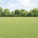 EURO PŁOT Z 11 SŁUPKAMI SREBRNY 0,6X50M STAL