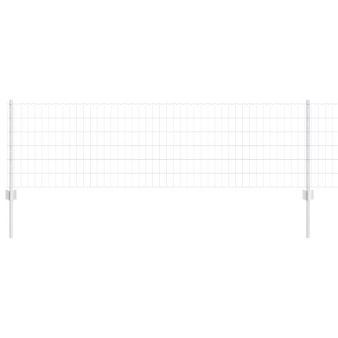 EURO PŁOT Z 11 SŁUPKAMI SREBRNY 0,6X50M STAL