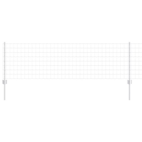 PŁOT Z 11 SŁUPKAMI U SREBRNY 0,6X25M STAL