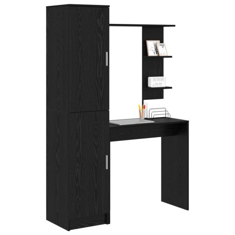 BIURKO Z PRZECHOWYWANIEM CZARNY DĄB