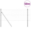 PŁOT SZEŚCIOKĄTNY 0.6X50M STAL OCYNKOWANA SŁUPKI PŁOTOWE 13 SZT. Ø32MM 100CM STAL OCYNKOWANA