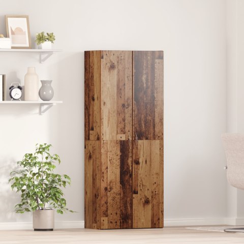 SZAFKA NA AKTA ZESTAW 2 Z RECYKLINGOWEGO DREWNA 60X32X153CM