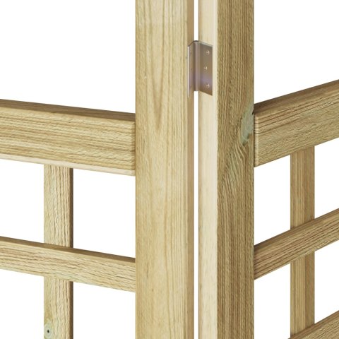 PARAWAN 4 PANELE Z DREWNA IMPREGNACYJNEGO EKRAN NA ZEWNĄTRZ 120X180CM