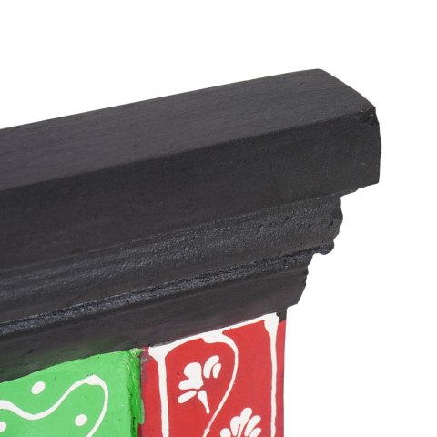 MONTAŻOWY WIESZAK NA PŁASZCZE Z 4 HACZYKAMI 80X25X2CM Z SOLIDNEGO DREWNA MANGO I MATERIAŁU INŻYNIERYJNEGO