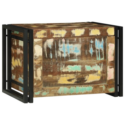 SKRZYNIA DO PRZECHOWYWANIA 60X40X41CM Z LITEGO DREWNA ODZYSKANEGO