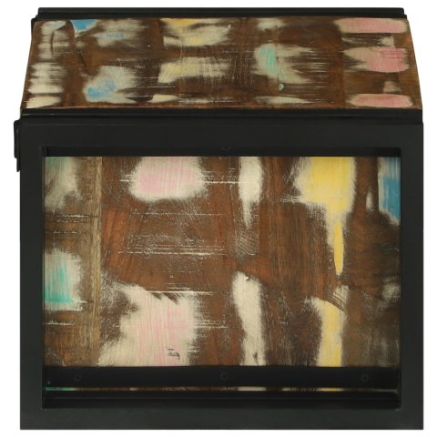 STOJAK NA WINO 46X35X27.5CM DREWNO Z ODZYSKU