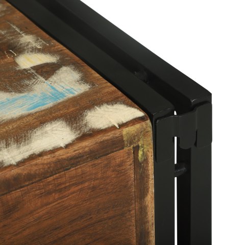 STOJAK NA WINO 46X35X27.5CM DREWNO Z ODZYSKU