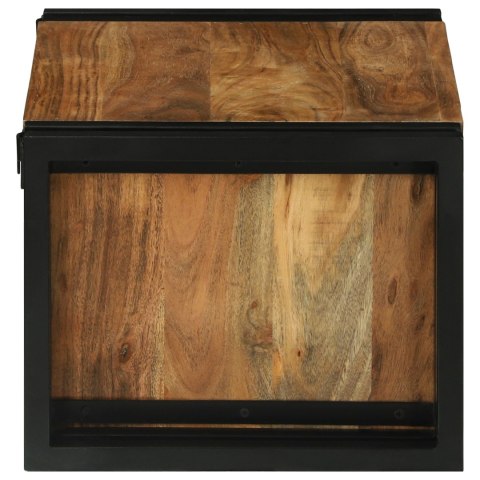 STOJAK NA WINO 46X35X27.5CM Z LITEGO DREWNA AKACJOWEGO