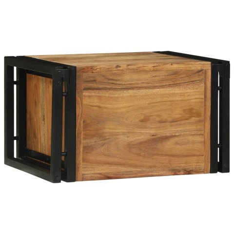 STOJAK NA WINO 46X35X27.5CM Z LITEGO DREWNA AKACJOWEGO