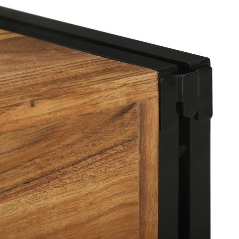 STOJAK NA WINO 46X35X27.5CM Z LITEGO DREWNA AKACJOWEGO