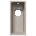 ZLEW KUCHENNY Z OTWOREM NA PRZELEW BEŻOWY GRANIT