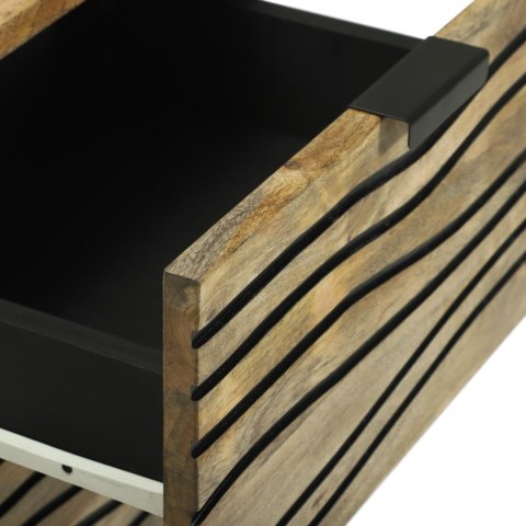 BOK SZAFKI 40X33,5X75CM Z LITEGO DREWNA MANGO I DREWNA INŻYNIERYJNEGO