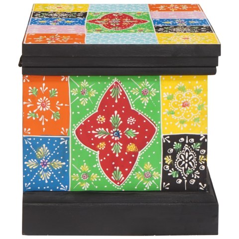 SKRZYNIA DO PRZECHOWYWANIA 40X30X30CM Z DREWNA MANGO