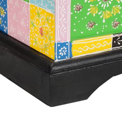 SKRZYNIA DO PRZECHOWYWANIA 60X40X40CM Z LITEGO DREWNA MANGO