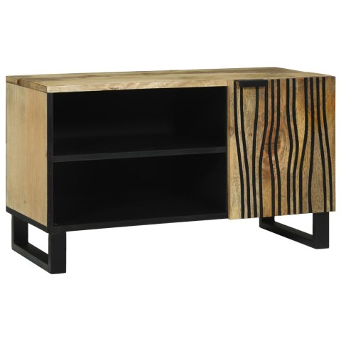 STOLIK TV 80X31,5X46CM Z LITEGO DREWNA MANGO I DREWNA INŻYNIERYJNEGO