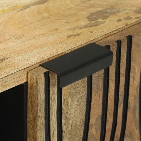 STOLIK TV 80X31,5X46CM Z LITEGO DREWNA MANGO I DREWNA INŻYNIERYJNEGO