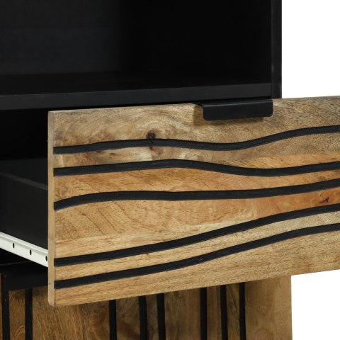 SZAFKA ŁAZIENKOWA 38X33.5X160CM LITE DREWNO MANGO