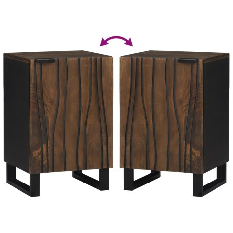 SZAFKA ŁAZIENKOWA 38X33.5X58CM LITE DREWNO MANGO