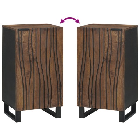 SZAFKA BOCZNA 40X33.5X75CM Z LITEGO DREWNA MANGO