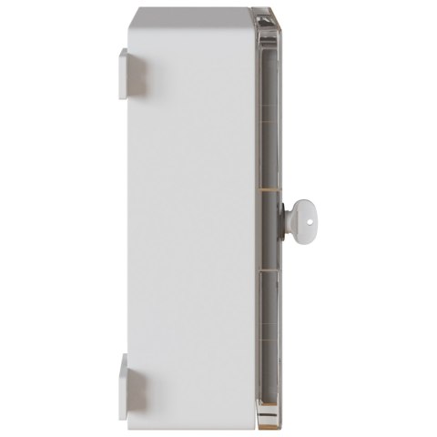 SKRZYNKA KONTROLNA IP65 WODOODPORNA SZARA 25X15X35CM Z PLASTIKU ABS