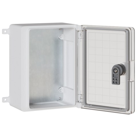 SZAFA KONTROLNA IP65 WODOODPORNA SZARA 18X13X24CM Z PLASTIKU ABS