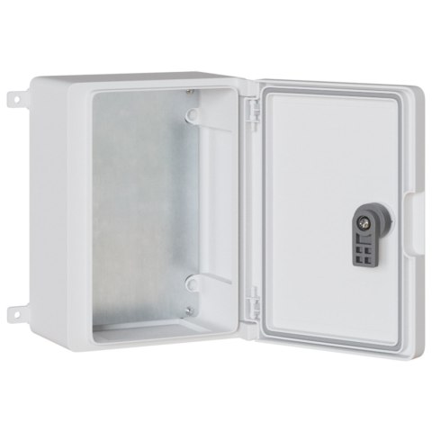 SZAFA KONTROLNA IP65 WODOODPORNA SZARA 18X13X24CM Z TWORZYWA ABS