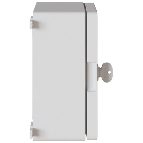 SZAFA KONTROLNA IP65 WODOODPORNA SZARA 18X13X24CM Z TWORZYWA ABS