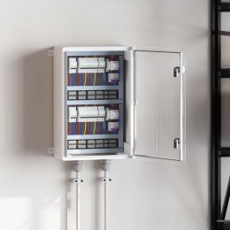 VidaXL Szafa kontrolna IP65 Wodoodporna Szara 40x20x60 cm Z tworzywa ABS