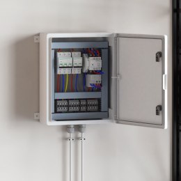 SZAFKA KONTROLNA IP65 WODOODPORNA SZARA 40X17,5X50CM Z PLASTIKU ABS