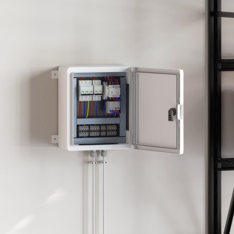 SZAFKA KONTROLNA IP65 WODOSZCZELNA SZARA 30X16,5X35CM PLASTIK ABS