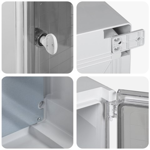 VidaXL Szafka sterownicza IP65 Wodoodporna Szara 40x24,5x50 cm Z tworzywa ABS