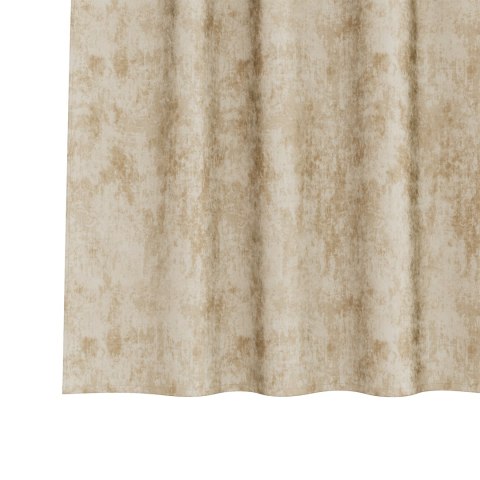 ZASŁONY AKSAMITNE 2 SZT. Z OZDOBAMI KREMOWE 140X140CM