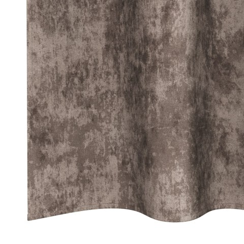 ZASŁONY Z WELURU 2 SZT. Z OCZKAMI CAPPUCCINO 140X140CM