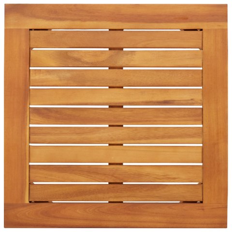 ZESTAW BISTRO OGRODOWY 3 CZĘŚCI Z PODUSZKAMI LITE DREWNO AKACJOWE