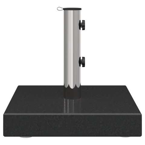 MOBILNA PODSTAWA DO PARASOLÓW Z UCHWYTAMI CZARNY GRANIT 29KG KWADRATOWA