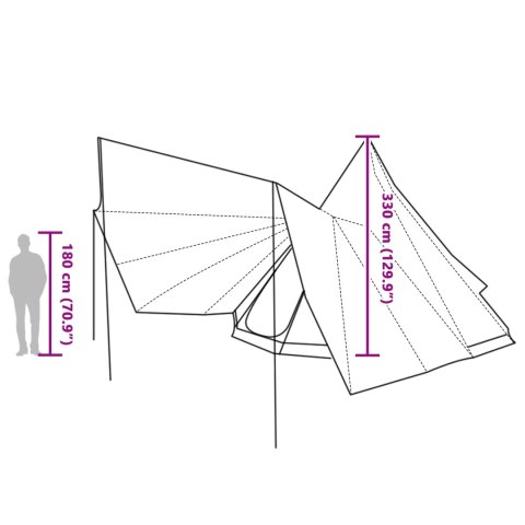 NAMIOT RODZINNY TIPI NIEBIESKI 12-OSOBOWY WODOODPORNY