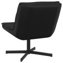 FOTEL OBROTOWY CZARNY SZTUCZNA SKÓRA METAL ŚREDNI CZARNY FOTEL