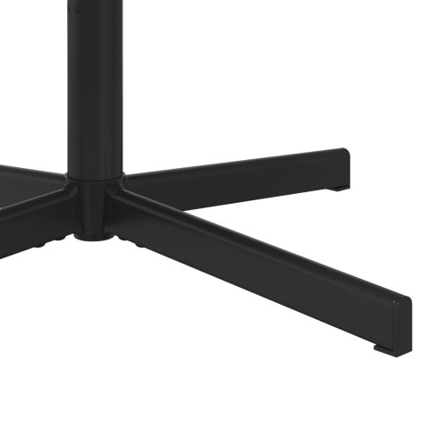 FOTEL OBROTOWY CZARNY SZTUCZNA SKÓRA METAL ŚREDNI CZARNY FOTEL