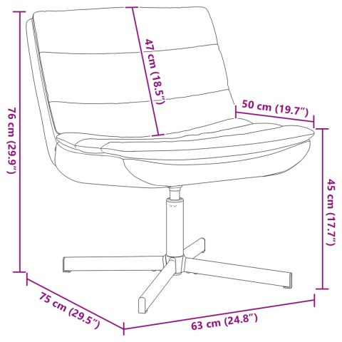 FOTEL OBROTOWY KREMOWY SYNTETYCZNA SKÓRA ŚREDNI OBROTOWY